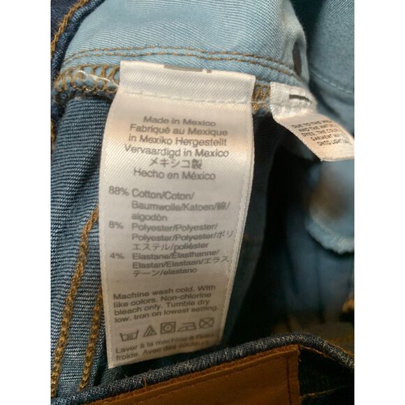 Madewell 9" High-Rise Skinny Stretch Jeans 28P Dark Wash Denim - Picture 4 of 6